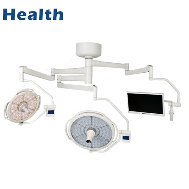 LEDD500700C+M Ceiling LED Double Dome Operating Room Light with Video-Camera