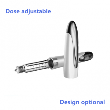 Hgh Pen Insulin Injection Metal Silver Design Reusable Adjustable Dose for  Growth Hormone and Somatropin