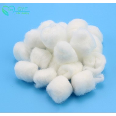 High quality 100% pure cotton sterilization alcohol cotton ball white medical absorption cotton ball