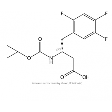 (βR)-β-[[(1,1-Dimethylethoxy)carbonyl]amino]-2,4,5-trifluorobenzenebutanoic acid,CAS No.:  486460-00-8,Sitagliptin intermediate