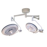 Ceiling mounted double dome operating surgical LED lights
