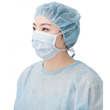 Surgical face mask with Tie-on