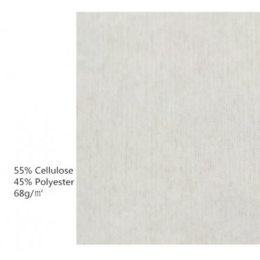 Sterile hydroentangled cellulose/polyester nonwoven wipes