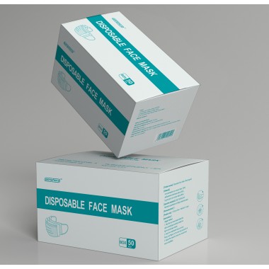 GMP factory 3 ply civilian protection disposable mask