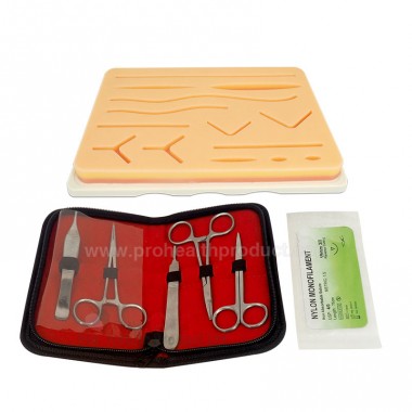 Surgical Training Practice Suture Kit For Student Suturing Training, include 3 layers Large Suture Pad With Pre-cut Wounds