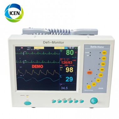 IN-C028 medical hospital defibrillator battery led monitor foldable monitor for sale