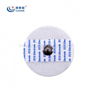 Adult Disposable ECG Electrode, Round, breathable fabric, 50mm