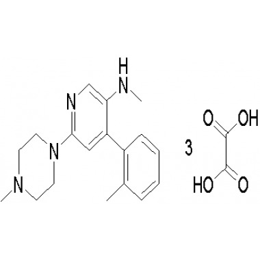 N-Methyl-4-(2-methylphenyl)-6-(4-methyl-1-piperazinyl)-3-pyridinamine Oxalic acid