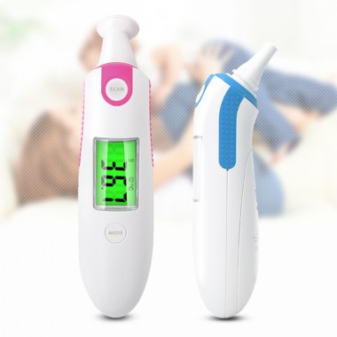 Medical Clinical Portable Digital Laser Temperature Non-Contact Baby Adult Ear Electronic Forehead Infrared Thermometer