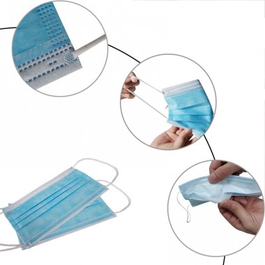 3ply Surgical Disposable Nonwoven Face Masks Medical
