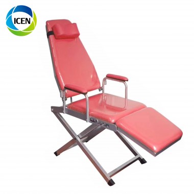IN-M37 hospital Folding Standard Portable Mobile Dental Chair