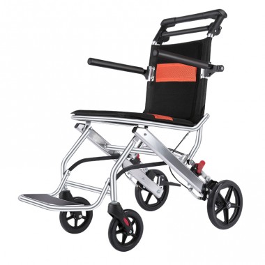 Hot sell manual wheel chair adult aluminium lightweight mini portable folding wheelchair