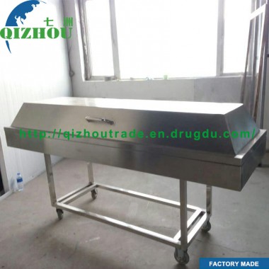 High quality Funeral Mortuary Coffin Trolley Casket Trolley,Corpse Transport Vehicle Stainless Steel