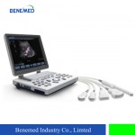 Notebook Color Doppler Ultrasound Scanner BENE-3S with 15 Inch LCD Screen & 3 Probe Connector