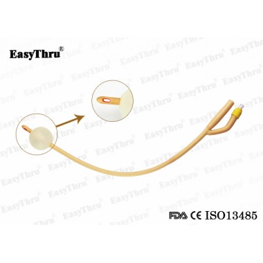 2 Ways Foley Catheter Silicone Coated Disposable Urinary Catheters Adult Fr12 to Fr26