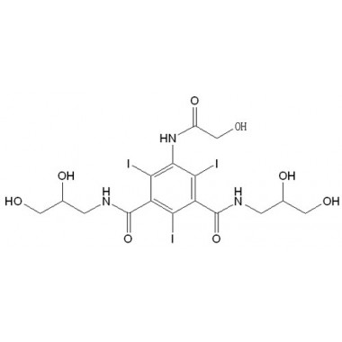 5-Hydroxyacetylamino-N, N`-bis(2,3-dihydroxypropyl)-2,4,6-triiodo-isophthalamide