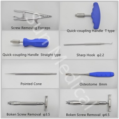 Screw Removal Surgical Instrument Set