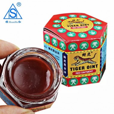 100% Original Red White Tiger Balm Ointment Pain Relief Muscle Ointment Stomachache Massage Rub Muscular Tiger Balm