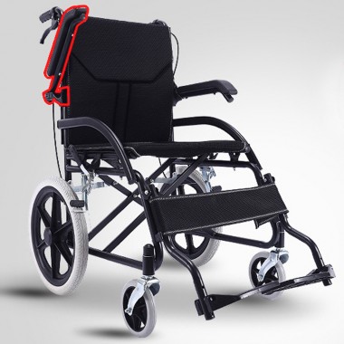 Collapsible Manual wheelchair with toilet and armrests
