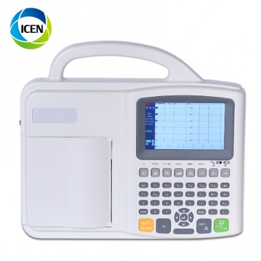 IN-H021 Thermal printer digital 3 channel ECG machine with interpretation