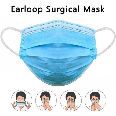 Single-Use Medical Face Mask 3 Ply Earloop Face Mask