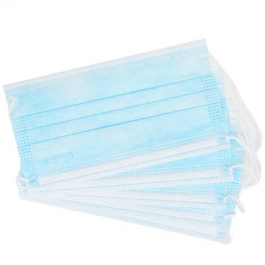 stocked CE/ISO/FDA certified factory cheap civilian protective 3 ply disposable face masks