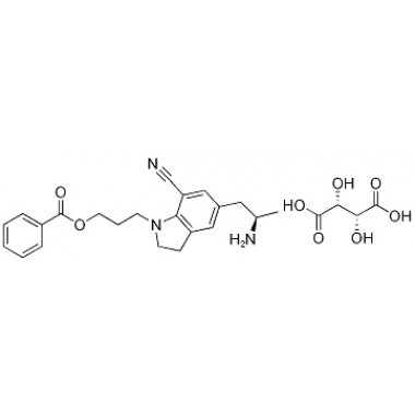 5-[(2R)-2-Aminopropyl]-1-[3-(benzoyloxy)propyl]-2,3-dihydro-1H-indole-7-c arbonitrile (2R,3R)-2,3-dihydroxybutanedioate