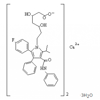 (3R, 5R)-7-[2-(4-Fluorophenyl)-5-Isopropyl-3-Phenyl-4-(Pheynylcarbamoyl) Pyrrol-1-yl]-3, 5 -Dihydroheptanoic Acid, calcium salt (2:1) Trihydrate (crystal)