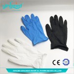 Medical disposable blue powder free vinyl examination gloves