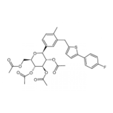(1S)-1,5-Anhydro-1-C-[3-[[5-(4-fluorophenyl)-2-thienyl]methyl]-4-methylphenyl]-D-glucitol tetraacetate [866607-35-4]