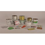Laminated film packaging material and bags