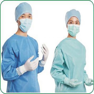 Surgical Supplies Type Blue Disposable Gown