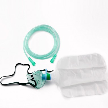 Medical Pediatric Non-Rebreather Oxygen Mask With 600ml Reservior Bag and 2 Meter Tube Sterilized Emergency Rescue