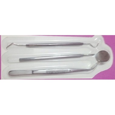 3-Piece Stainless Steel Dental kit