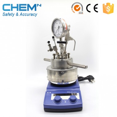 Stainless steel chemical high pressure magnetic batch reactor