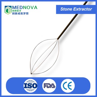 Disposable endoscope nitinol stone extractor stone basket
