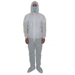 white color disposable coverall with high quality