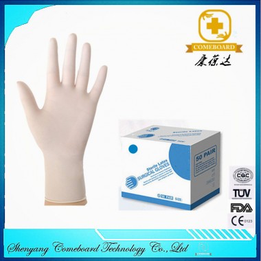 Disposable medical sterile surgical latex gloves