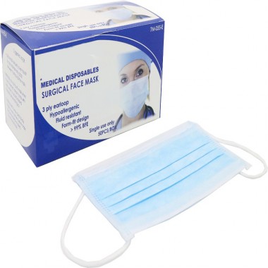 Face Mask Ear Loop Non-woven Surgical Disposible Face Mask for Hospital 9cm x 15cm