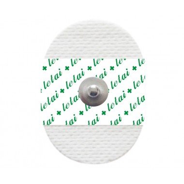 Disposable sticky oval non-woven adult ECG electrodes