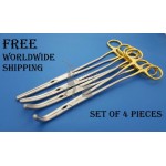 Zeppelin Hysterectomy Clamps Set of 4 Pieces Gynecology Medical Clamps Tools