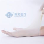 Kemei disposable sterile surgical latex gloves with powder free