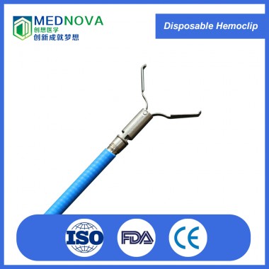 Endoscopic hemoclip hemostatic clip