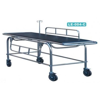 Stainless steel stretcher with four small wheels