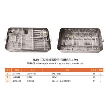 BMH-II valve replacement surgical instrument set