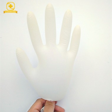 medical disposable hospital powdered / powder free latex gloves with different size