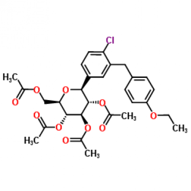 (1S)-1,5-Anhydro-1-C-[4-chloro-3-[(4-ethoxyphenyl)methyl]phenyl]-D-glucitol tetraacetate [461432-25-7]