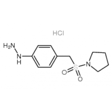 4-(1-Pyrrolidinylsulfonylmethyl) phenyl hydrazine monohydrochloride monohydrate