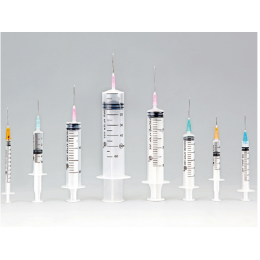 One-time use of sterile syringes
