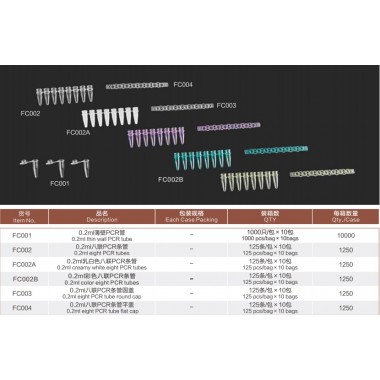 8-strip PCR tubes